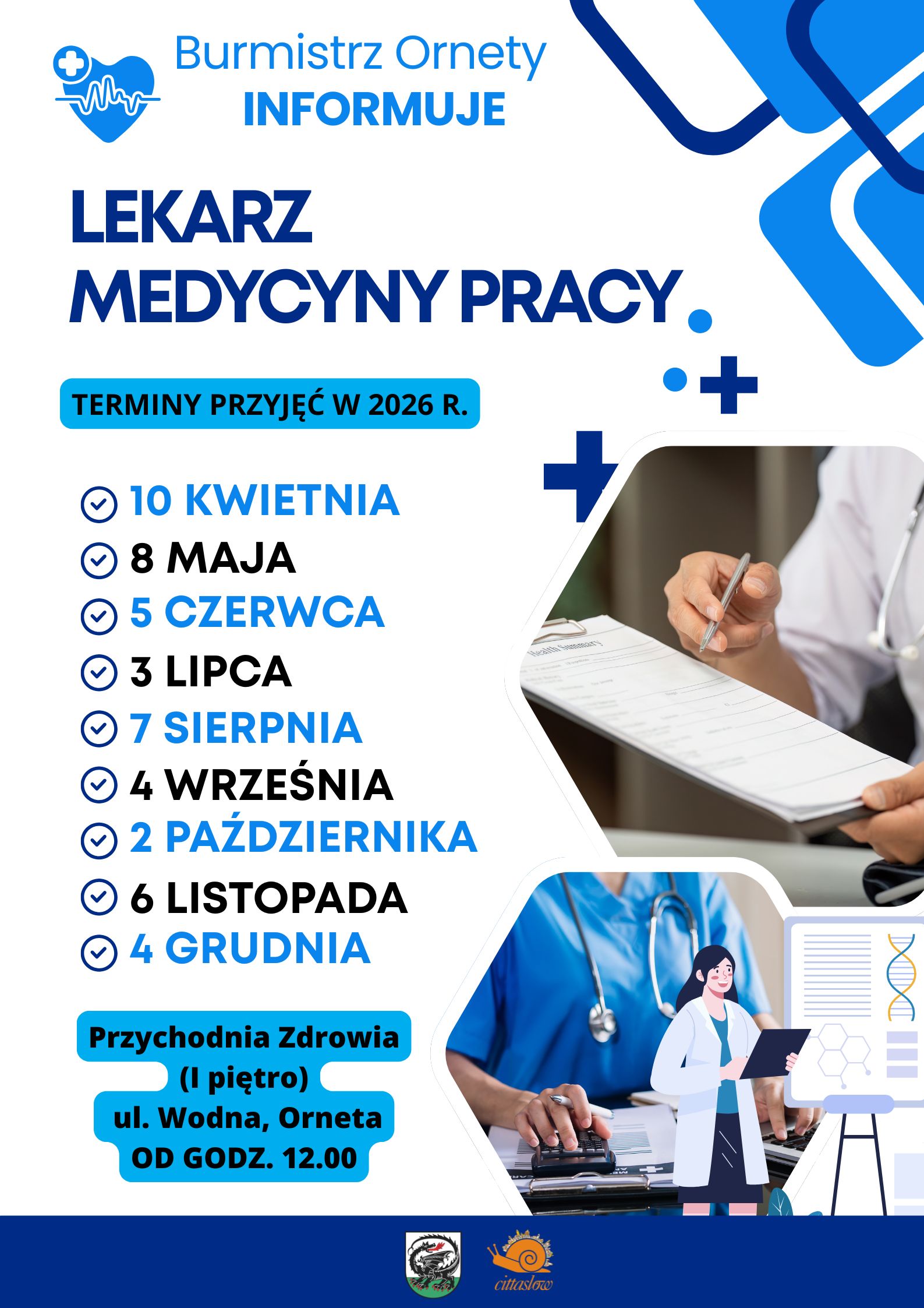 Plakat Informacyjny - Lekarz Medycyny Pracy